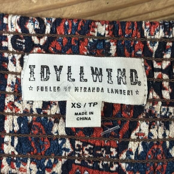 Idyllwind Women's Yearling Printed Fringe Mini Slip Dress Dark Brown XS US - Picture 6 of 7